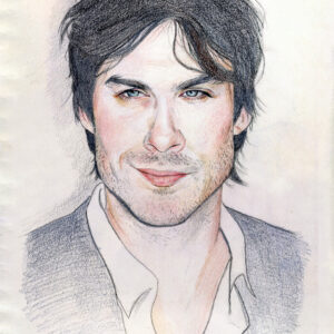 Ian Somerhalder Portrait Aleksandra Kosta