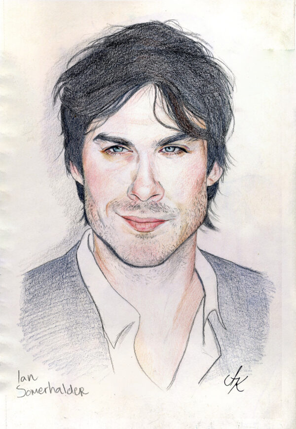 Ian Somerhalder Portrait Aleksandra Kosta