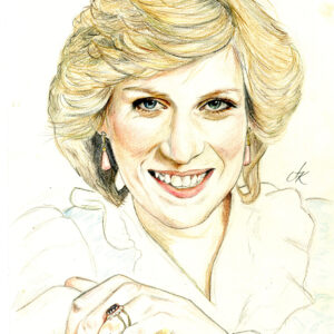 Princess Diana Portrait Aleksandra Kosta