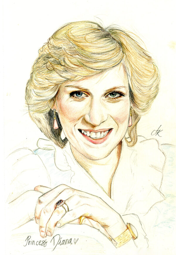 Princess Diana Portrait Aleksandra Kosta